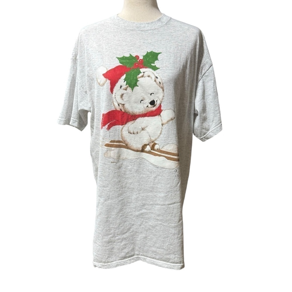 Milaca Vintage Christmas Endangered Young’Uns Sleep PJ Shirt Shirt Dress OS ~ XL